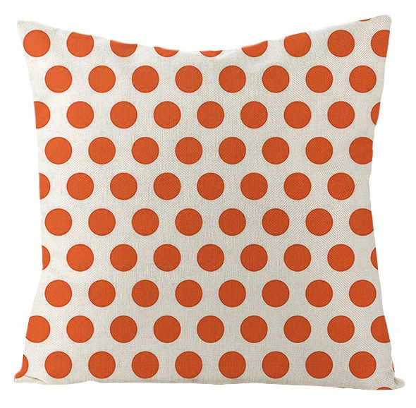 Taie d'oreiller à motifs colorés à pois, taie d'oreiller douce, cercle Mandala, décoration de la maison, canapé, chambre, 45x45 50x50