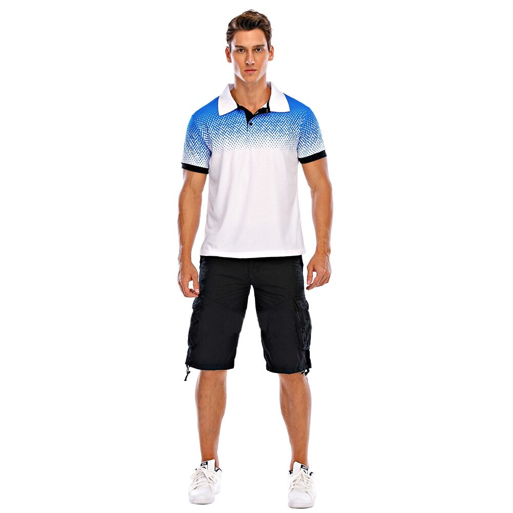 Polo à manches courtes pour hommes, Streetwear décontracté, à la mode, de couleur, pour tous les jours, grande taille, été 2