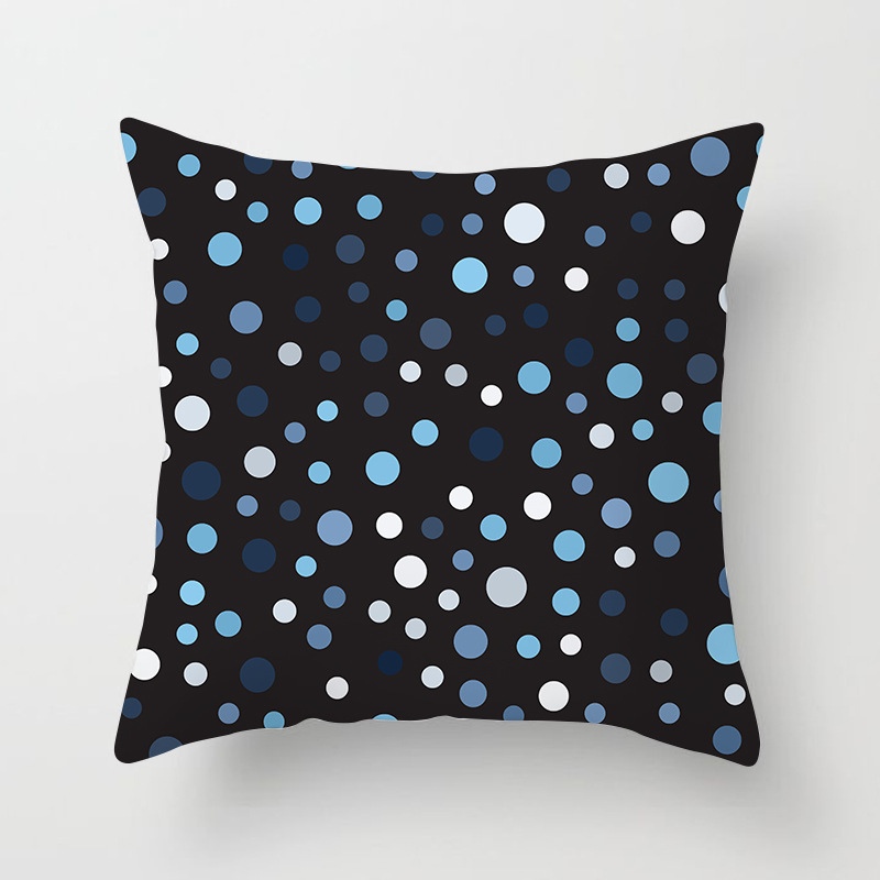 Taie d'oreiller imprimée géométrique, taie d'oreiller décorative pour canapé, peau de pêche, art de la chambre à coucher, décoration de la maison, 45x45cm