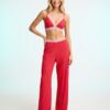 Brassière Maille Pointelle Ensemble Imprimé Pois Col V Bretelles Réglables Fermeture Agrafes Jersey